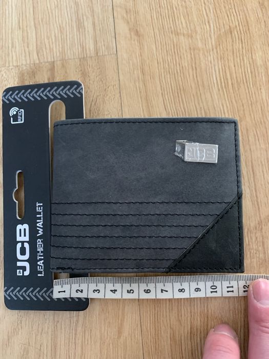 JCB skorzany portfel z ochrona kart