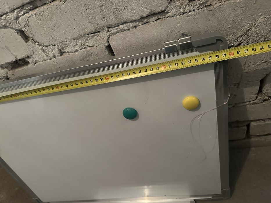 Tablica suchościeralna do pisania mazakiem 60x45cm