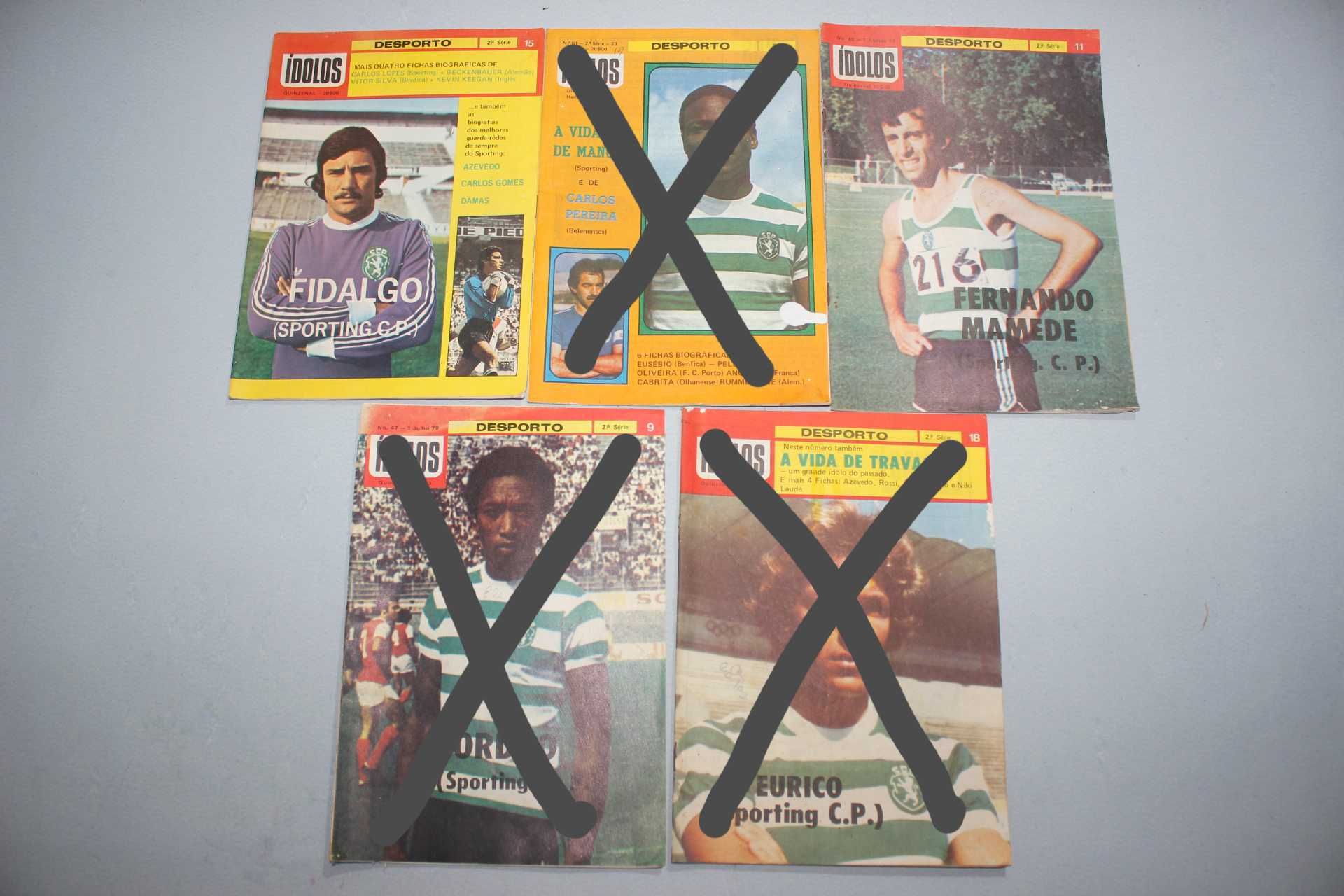 Revistas de Futebol-Anos 70-IDOLOS-FCP Porto-SCP Sporting-SLB Benfica