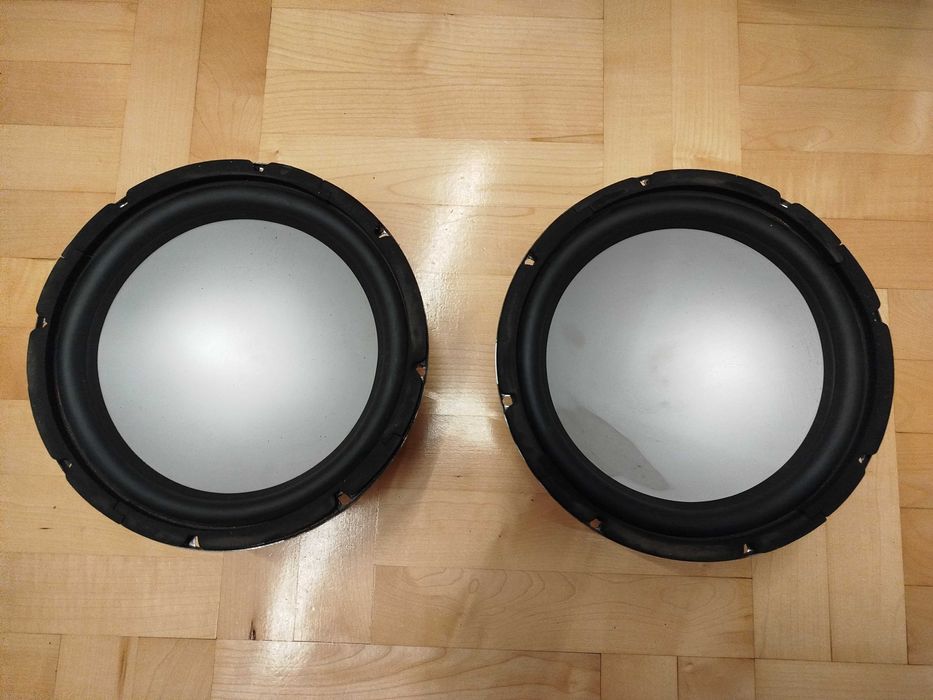 Dwa głośniki Prosonic 25 cm 10cali aluminiowe 4 ohm