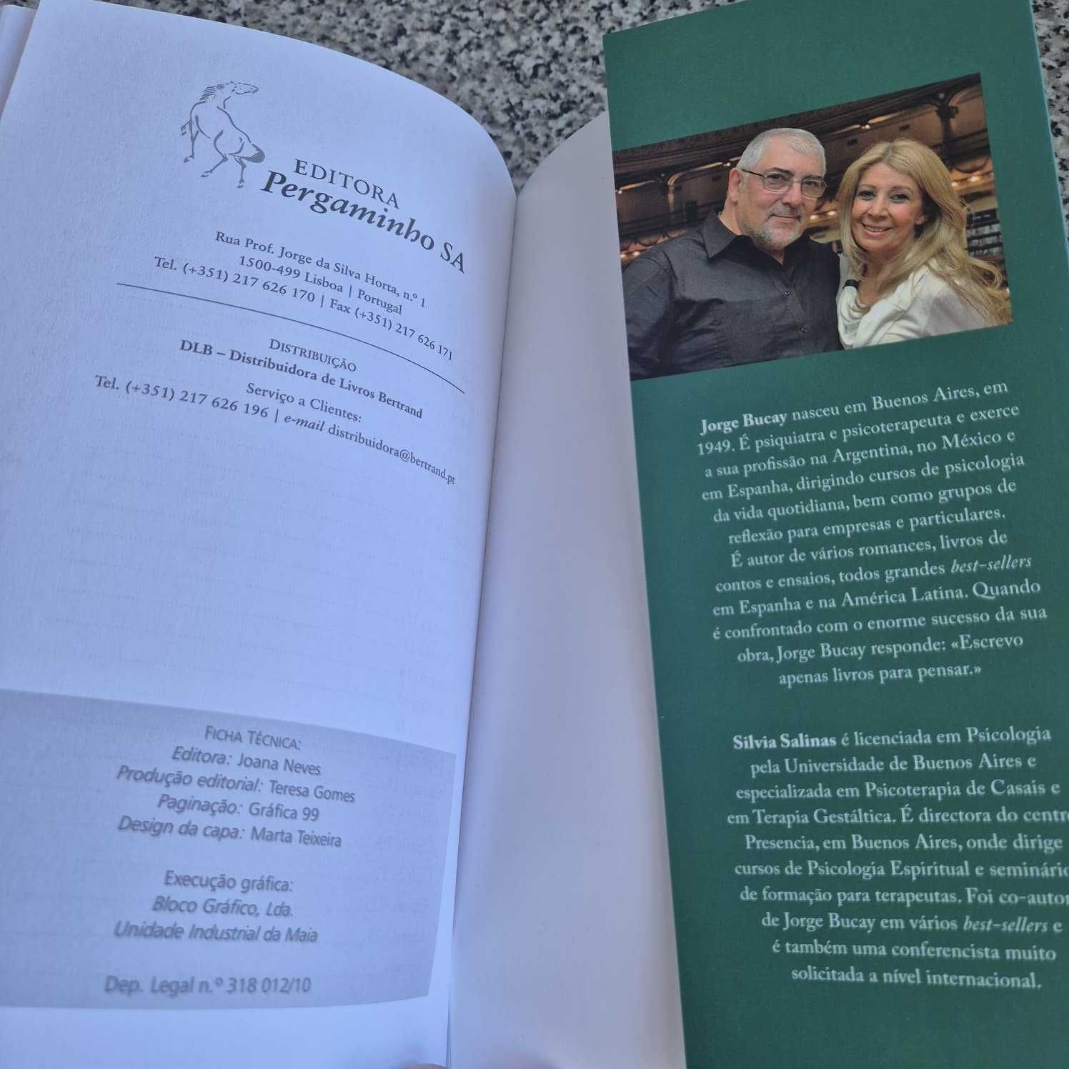 Livro totalmente novo "Viver sem Ti" de Jorge Bucay e Silvia Salinas