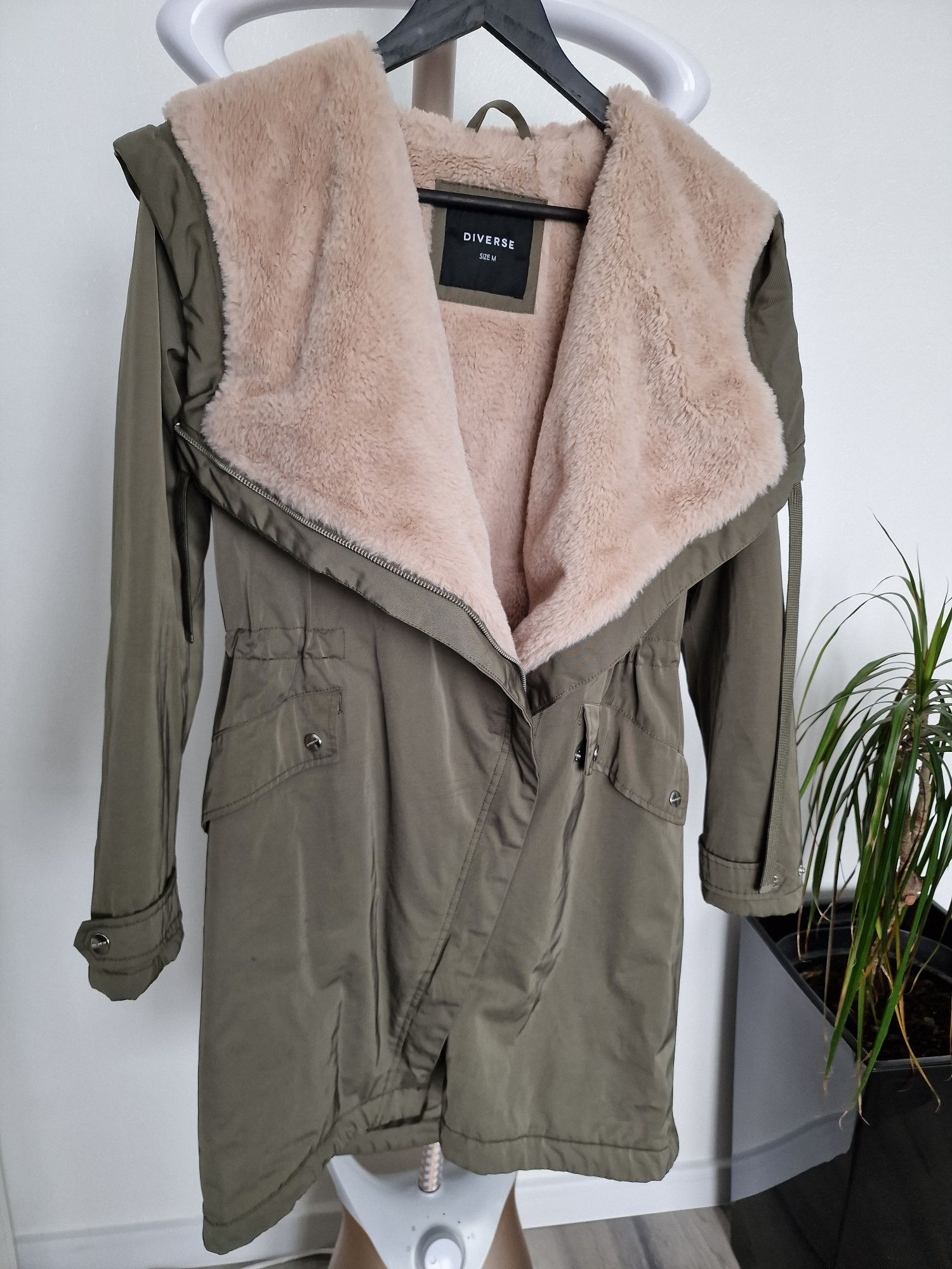 Kurtka parka zielona khaki 38 M