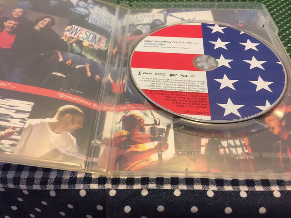 Dvd novo paul mc cartey back in the US concert film