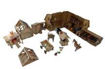 Игровой набор Ферма, Амбар, сарай, конюшня, теплица, курятник