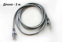 Кабель Patch cord RJ45 патч-корд 2 м, кабель USB-B 80 см, для принтера