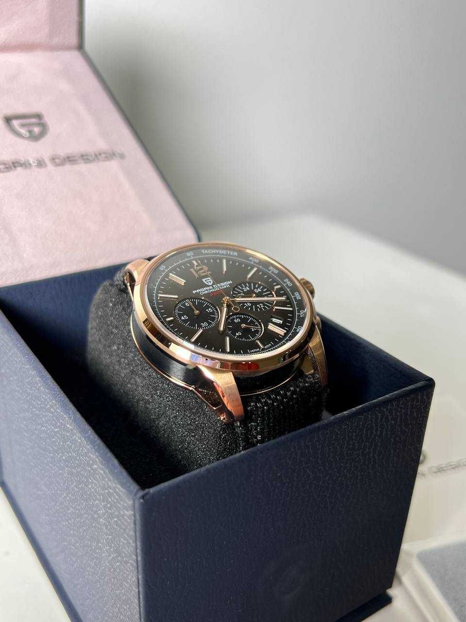 Часы Pagani Design YS008 Rose Gold-Brown, 41 mm