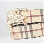 Ремень burberry золотий