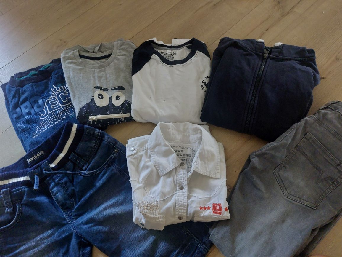 Spodnie, bluza, bluzka koszula 134 140 Paka dla chłopaka cm