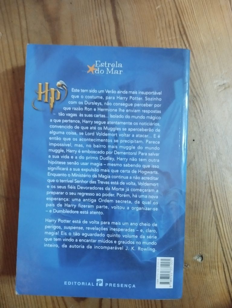 Livro de Harry pother e a ordem da fenix