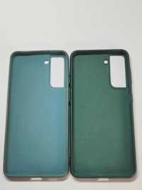 Чехол накладка Samsung Galaxy s21 Зелена і Бірюзова