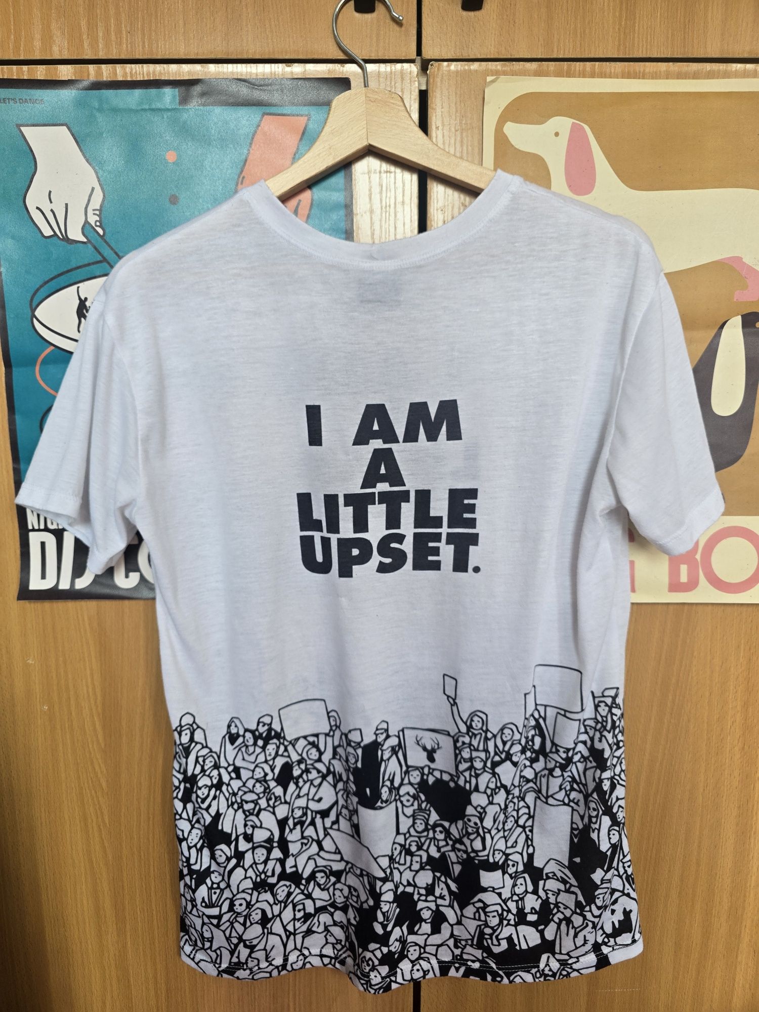T-shirt biały Aloha From Deer i am a little upset rozmiar S
