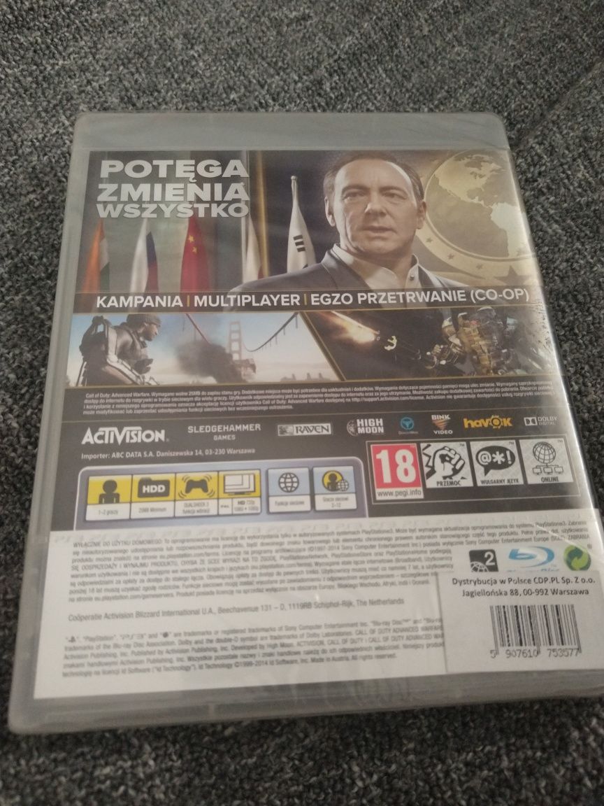 PS3 Call of Duty Advanced Warfare nowa, zafoliowana