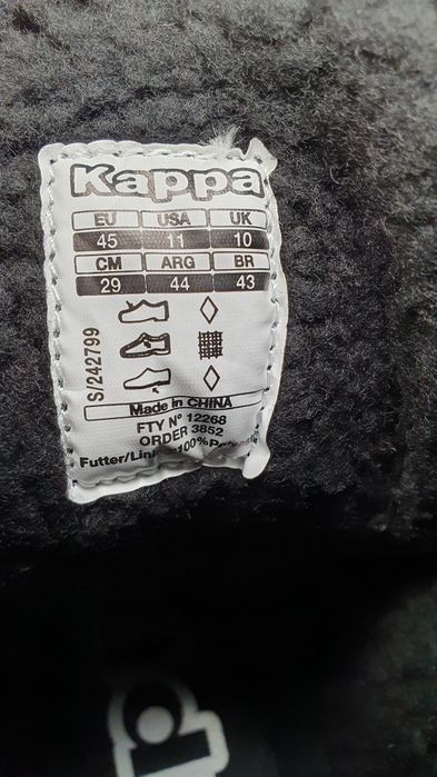 Buty nowe męskie ciepłe na zimę Kappa Rozmiar 45