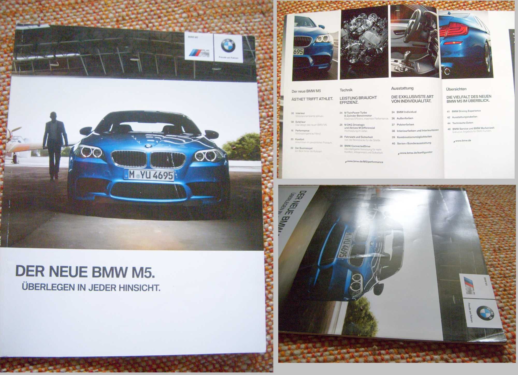 BMW M5 / F10 / M-POWER 2012 * prospekt 48 str. *WYPRZEDAŻ KOLEKCJI !