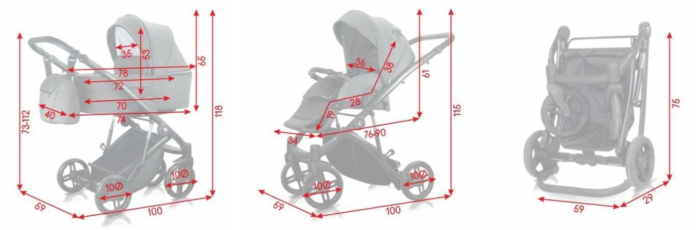 Wózek Wielofunkcyjny MILU KIDS ATTESO 2w1 3w1 4w1 Fotelik Baza KOLORY