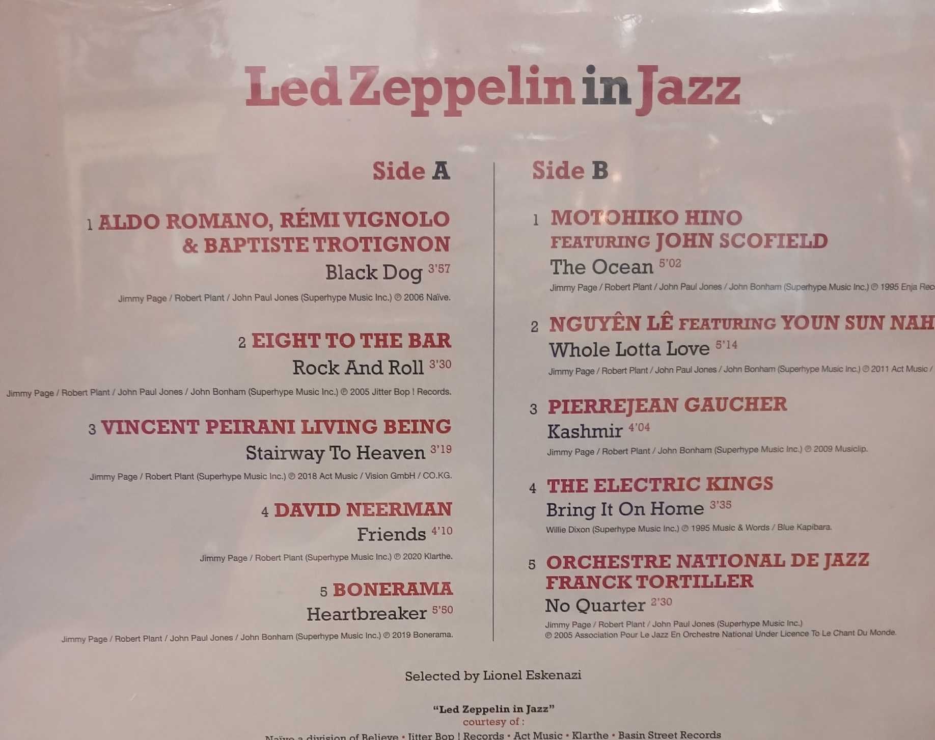 Коллекция виниловых пластинок 6 LP Кино Led Zeppelin