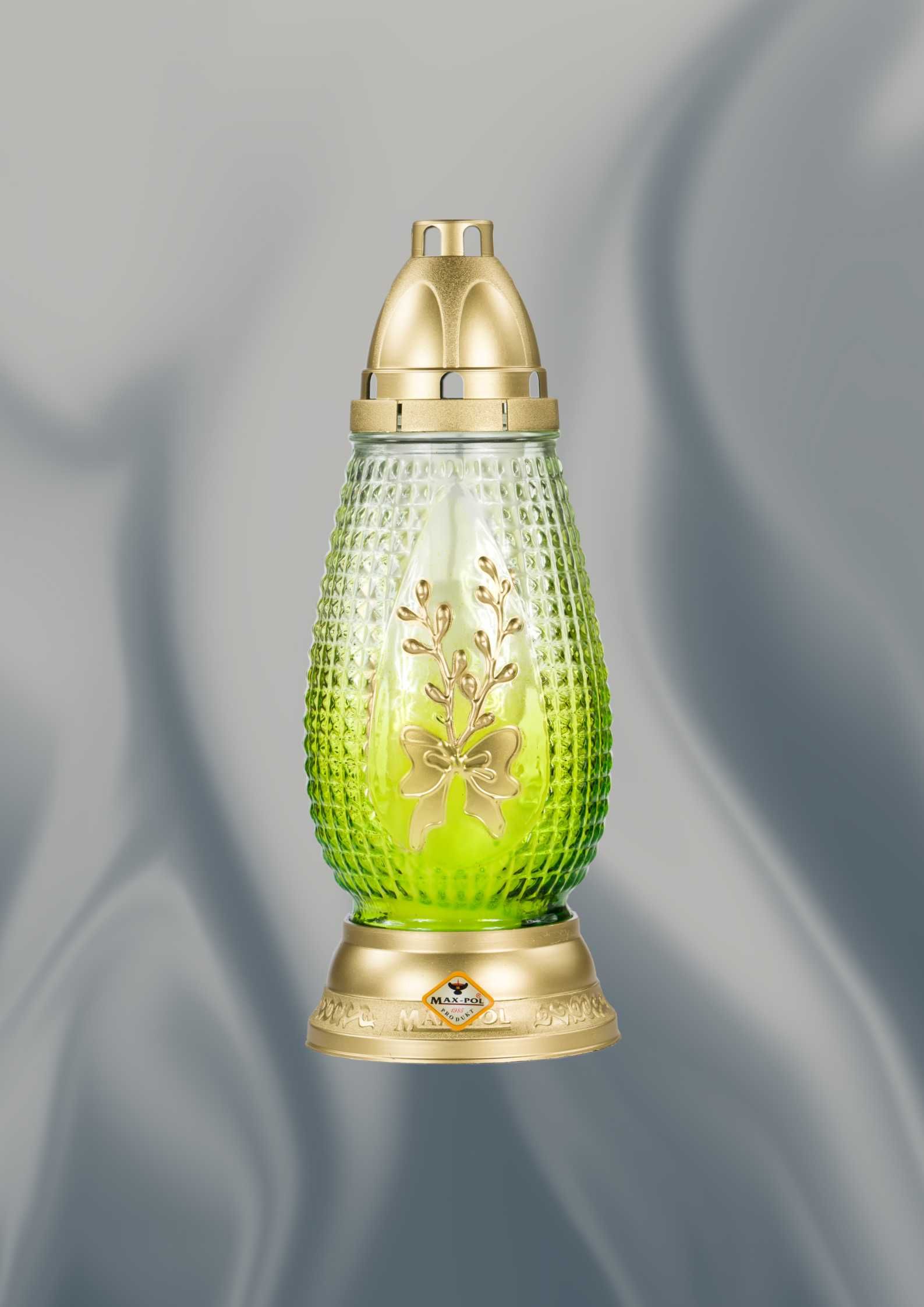 Zestaw 3 dużych zniczy z wkładami 29cm wysokość