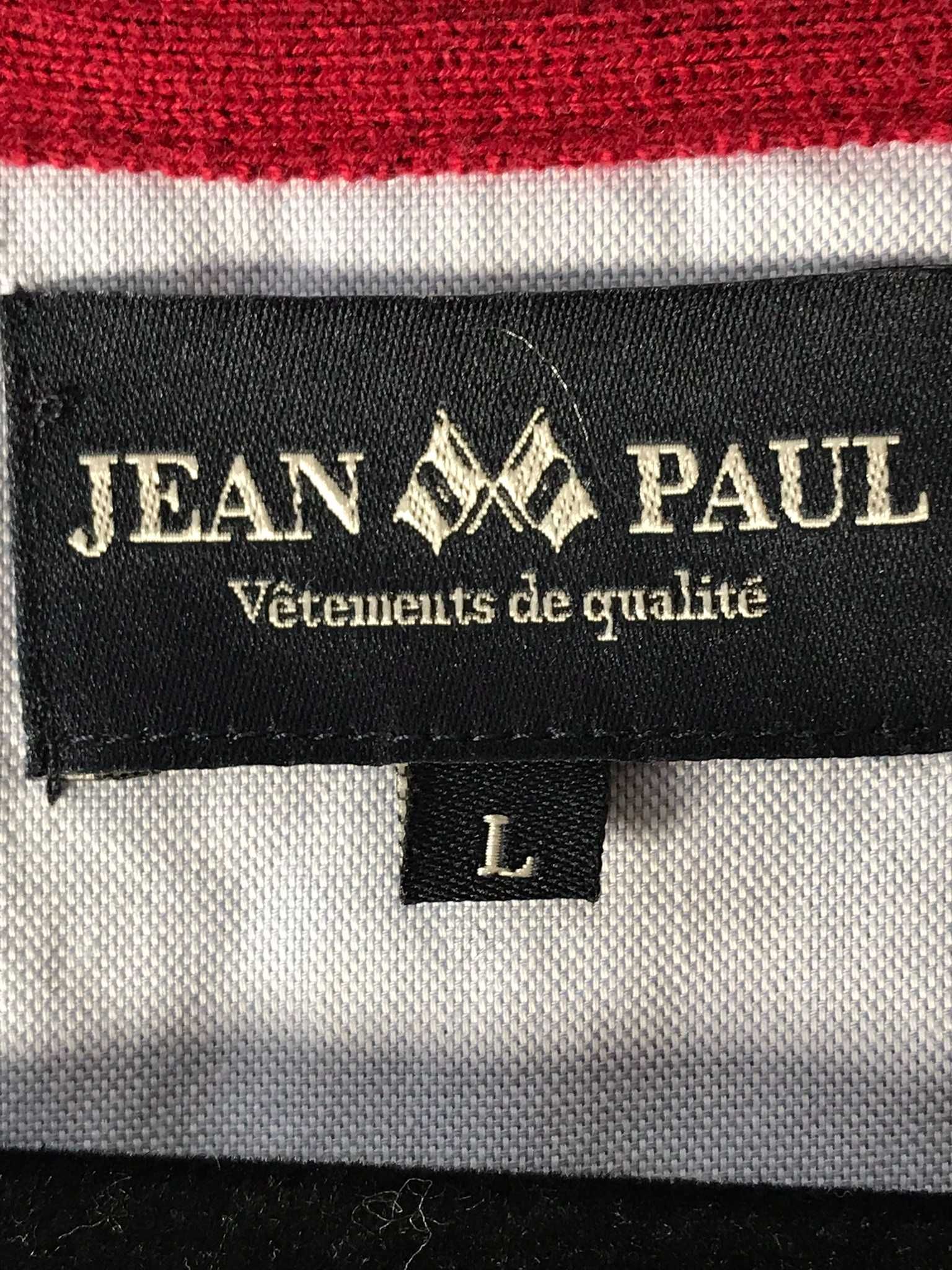 Granatowy sweter rozpinany kardigan Jean Paul L bawełniany basic