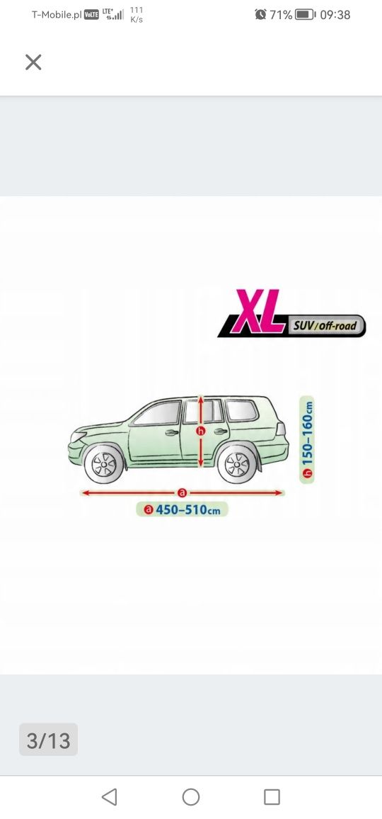 POKROWIEC /Plandeka na Samochód SUV
