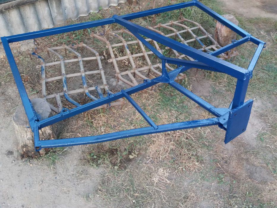 Сцепка борін до мототрактора мінітрактора одноточкова ширина 2м