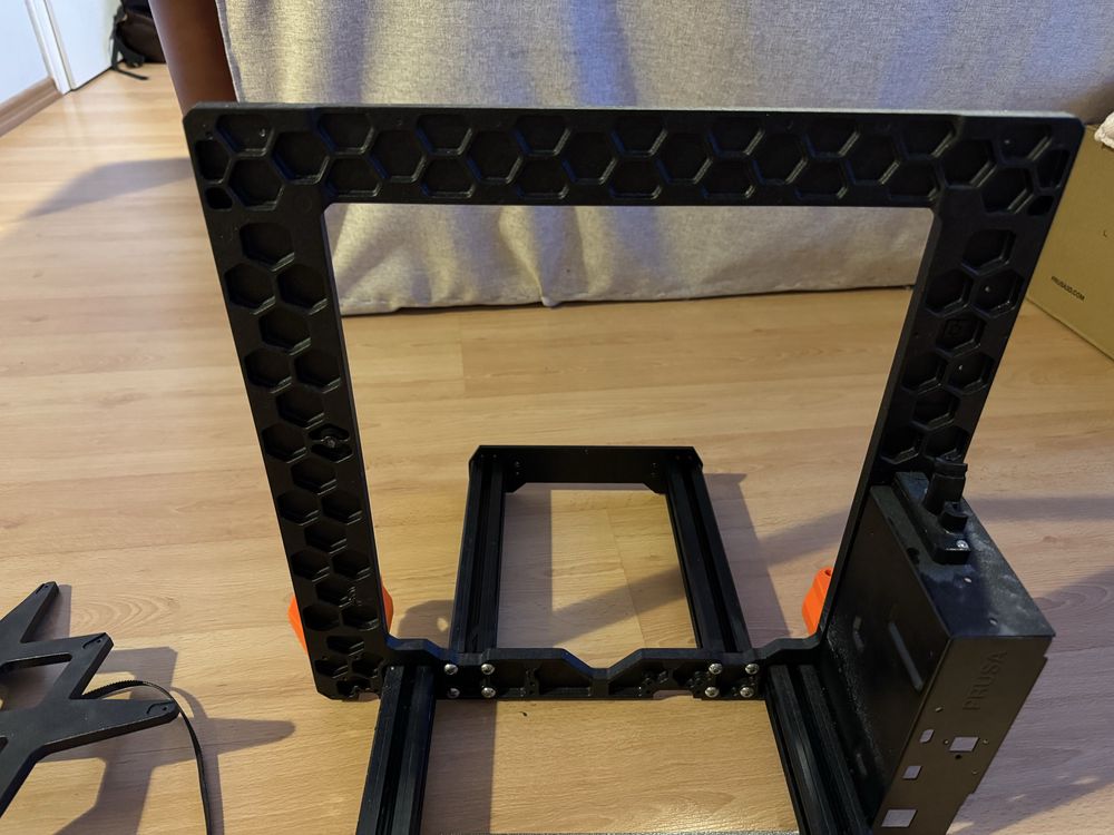 Prusa MK4S - Rama, poddatawa stolu, oś X itd