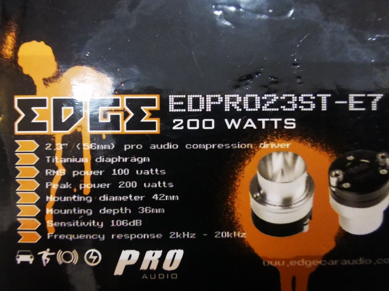 Głośniki wysokotonowe EDGE EDPRO23ST-E7  200 Watts (100rms)