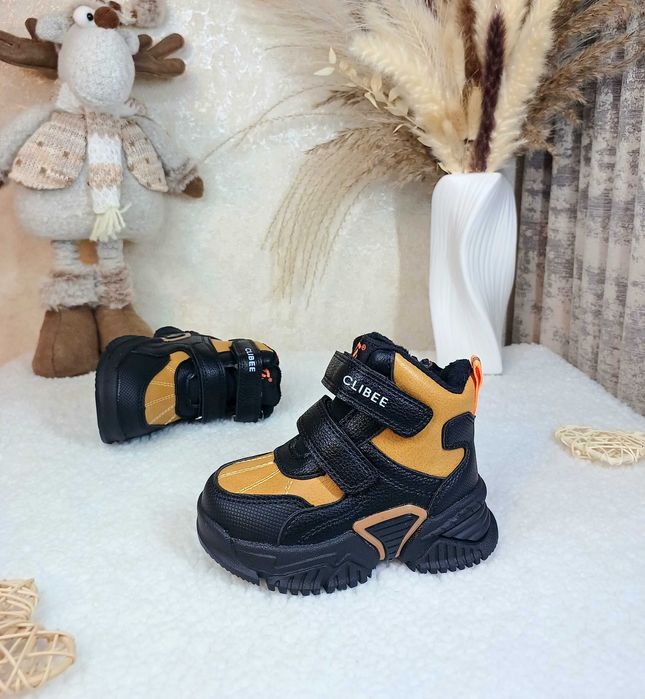 Дитячі зимові черевики Clibee 21 22 23 24 25 26 27 для хлопчика чоботи