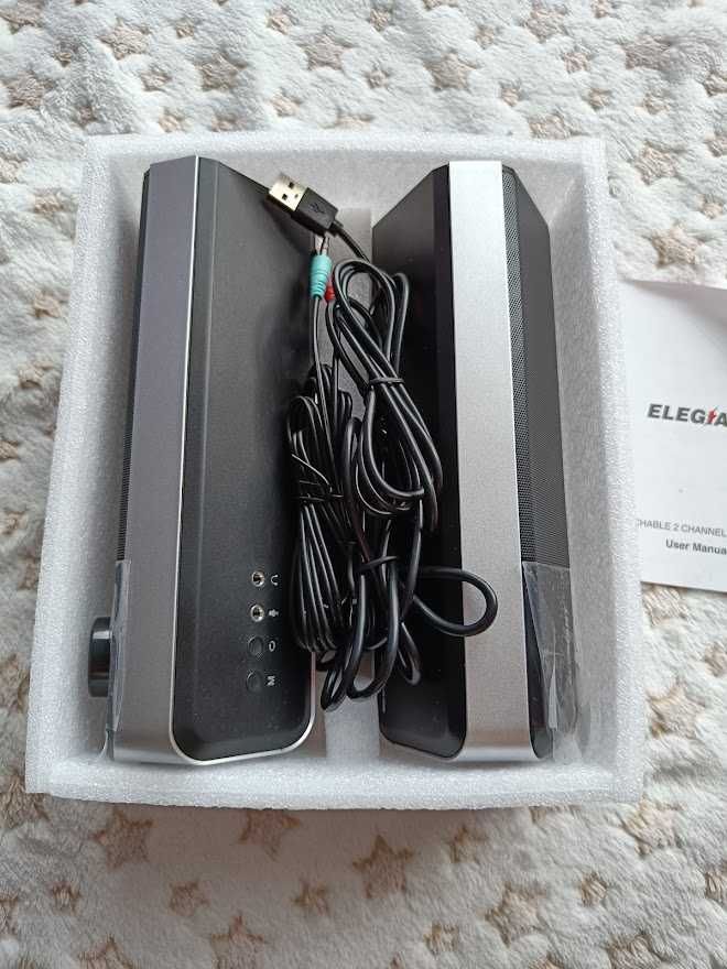 Zestaw głośników 2.0 ELEGIANT SR400 Bluetooth, USB