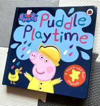 Peppa Pig Puddle Playtime książeczka po angielsku sensoryczna świnka