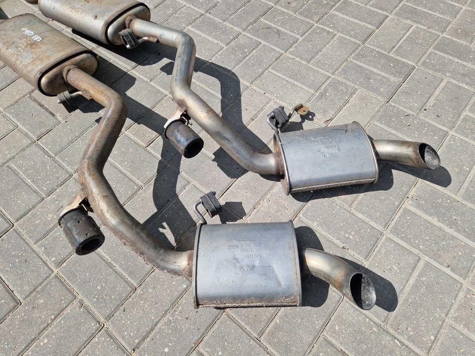 BMW 1 E87 118d 120d M47 2.0d Wydech Tłumik Środkowy Komplet BDB