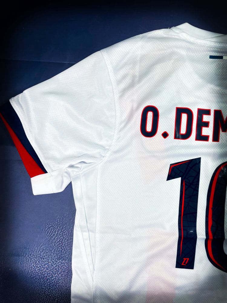 Ousmane Dembele Biała T-shirt «Nike» PSG Sportowa Koszulka UCL / S