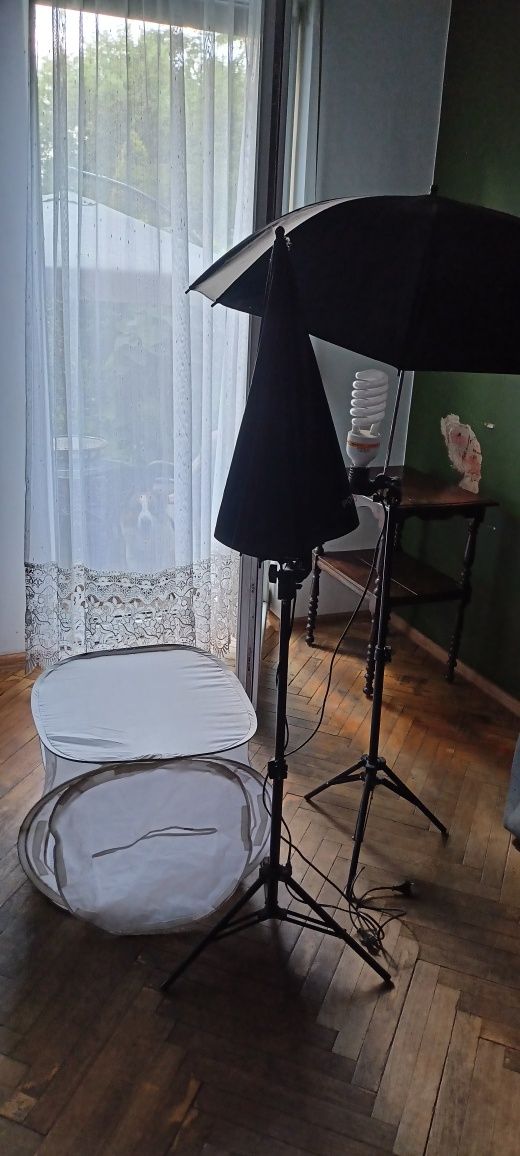 Zestaw fotograficzny fotografia produktowa Parasolki Namiot