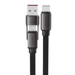 Kabel Acefast C13-05 Usb-C - Usb-A / Usb-C 480Mb/S 3A 0.2M - Czarny