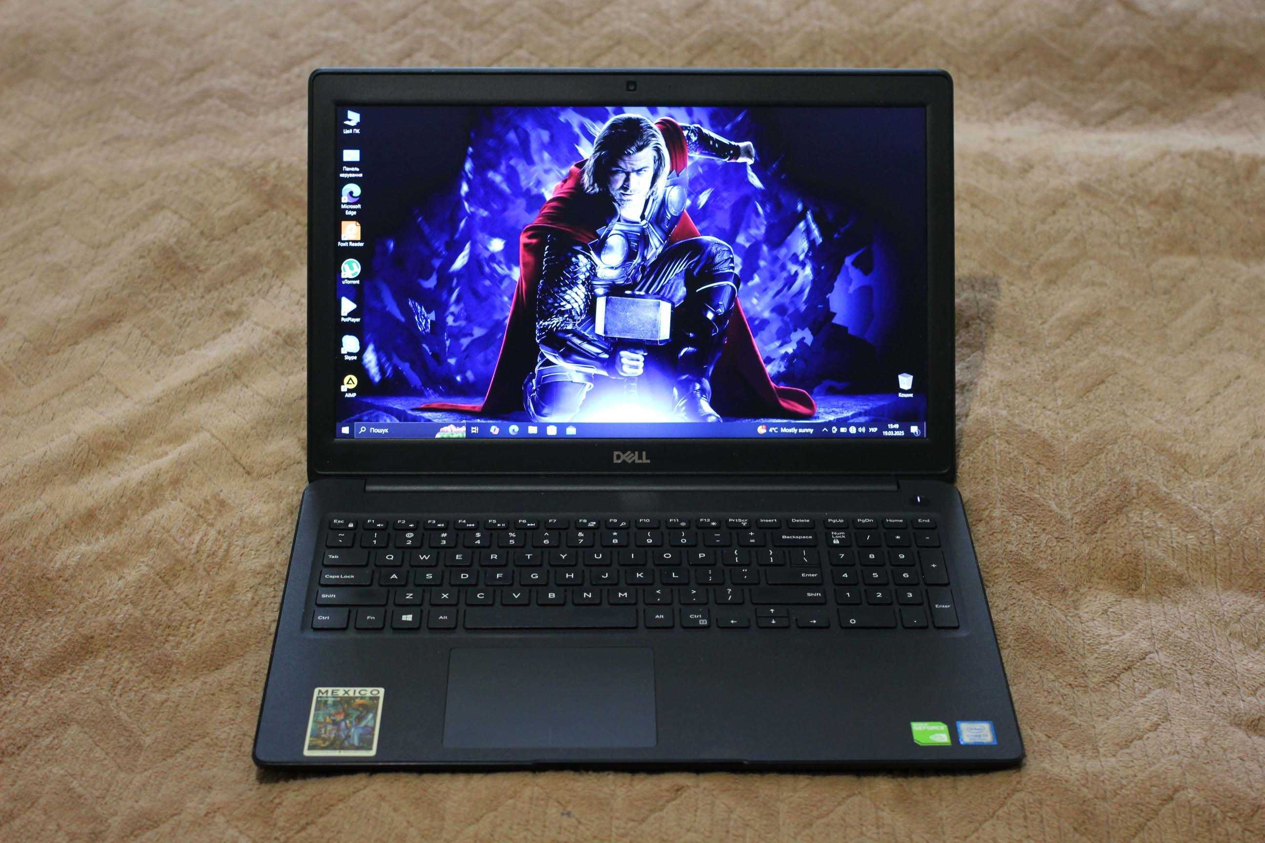 Ноутбук DELL3590/Core i7-8565/Nvidia MX130 2GB/16GB/SSD256/АКБ4ч/15FHD