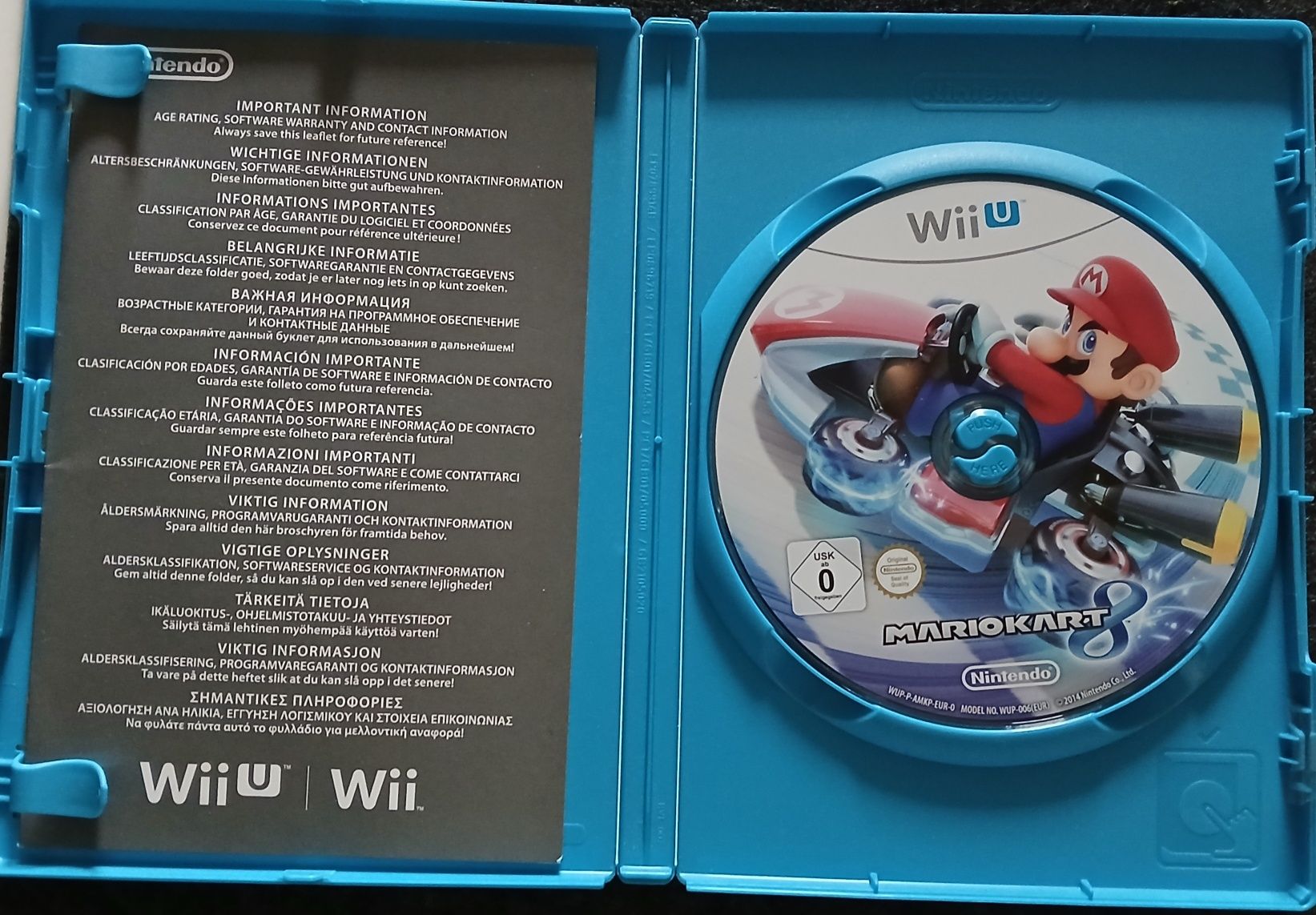 Mario Kart 8 Nintendo Wii U WiiU ANG UKV płyta w BDB stanie