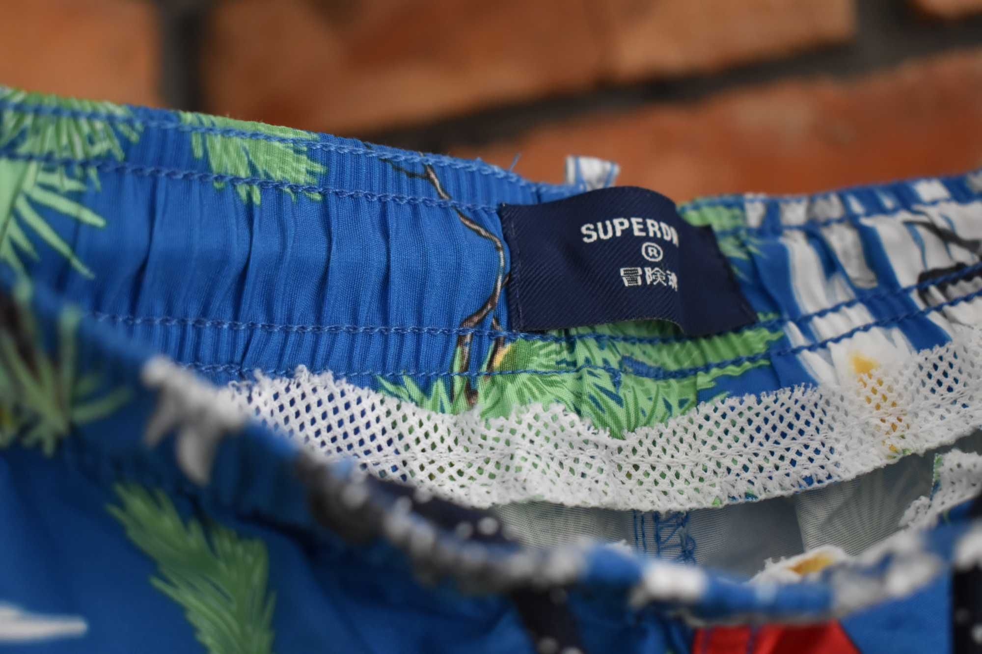 Superdry spodenki kąpielowe szorty plażowe jak nowe 2XL XXL