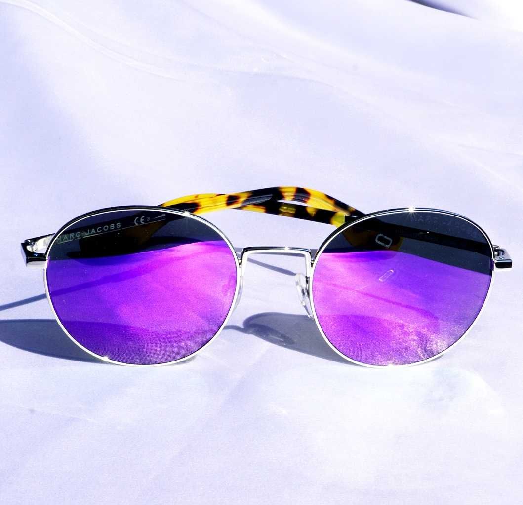 Okulary przeciwsłoneczne Marc Jacobs MARC 272/S B3VTE srebrne bursztyn