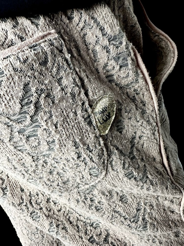 Pompdelux pudrowy  spodnie koronka dresowe rurki dresy 146