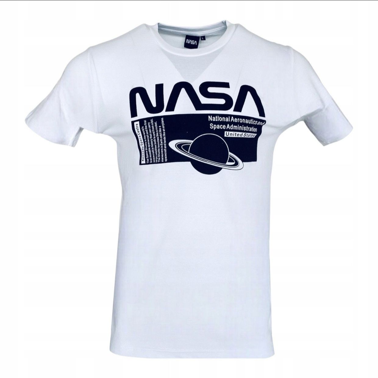 T-shirt męski okrągły dekolt Nasa rozmiar M