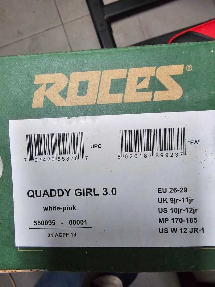 Patins de criança ROCES QUADDY GIRL 3. Oferta de trotinete0 Como Novos