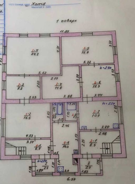 с.Хотів, ділянки з будинком, вул.Б.Хмельницького, продаж.