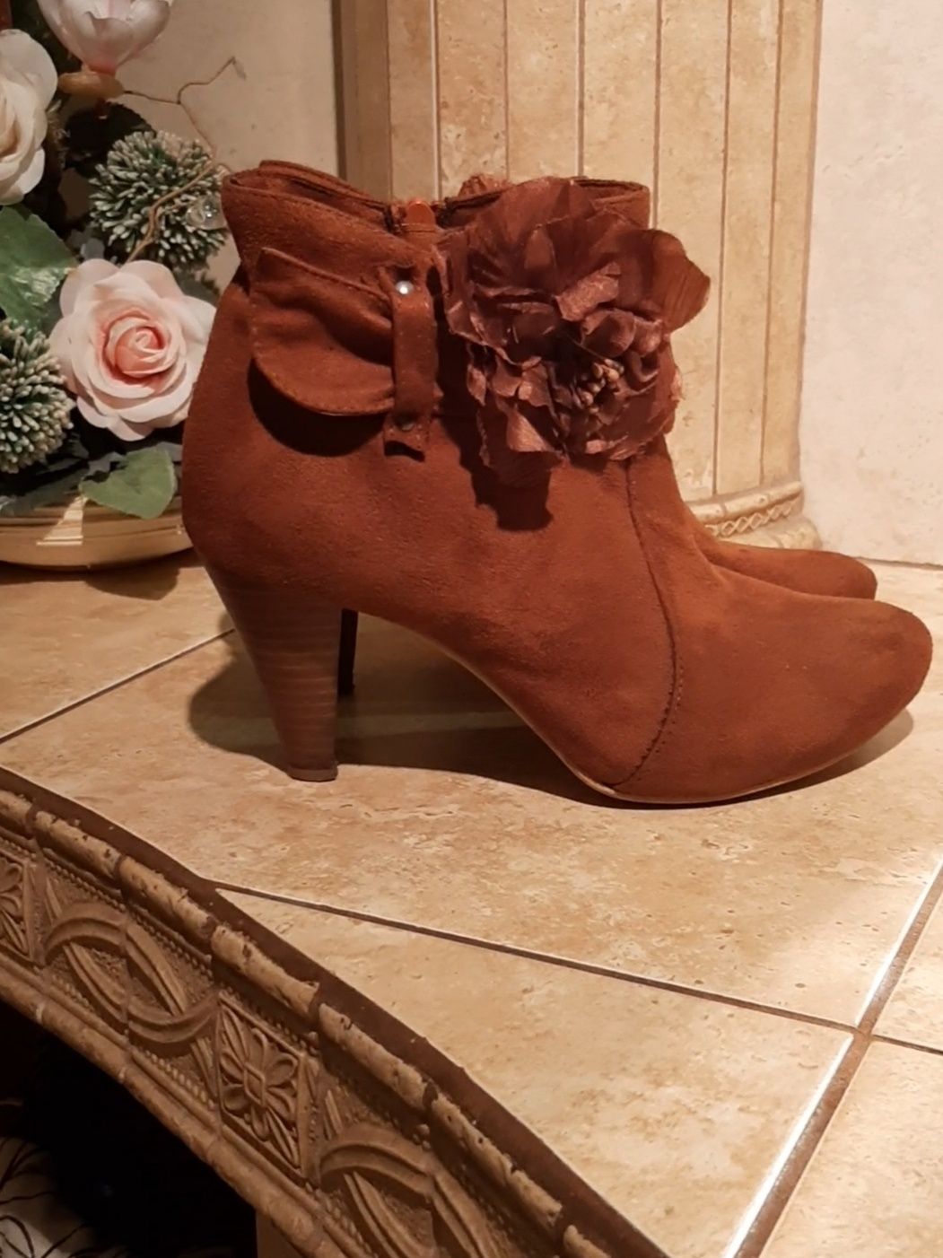 Botki Sacha camel 39