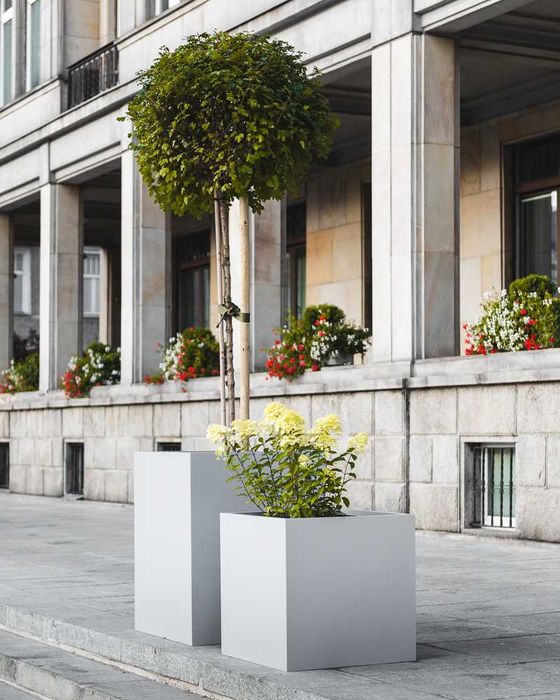 Donice z włókna szklanego na wymiar. Każdy kolor. Imitacja betonu