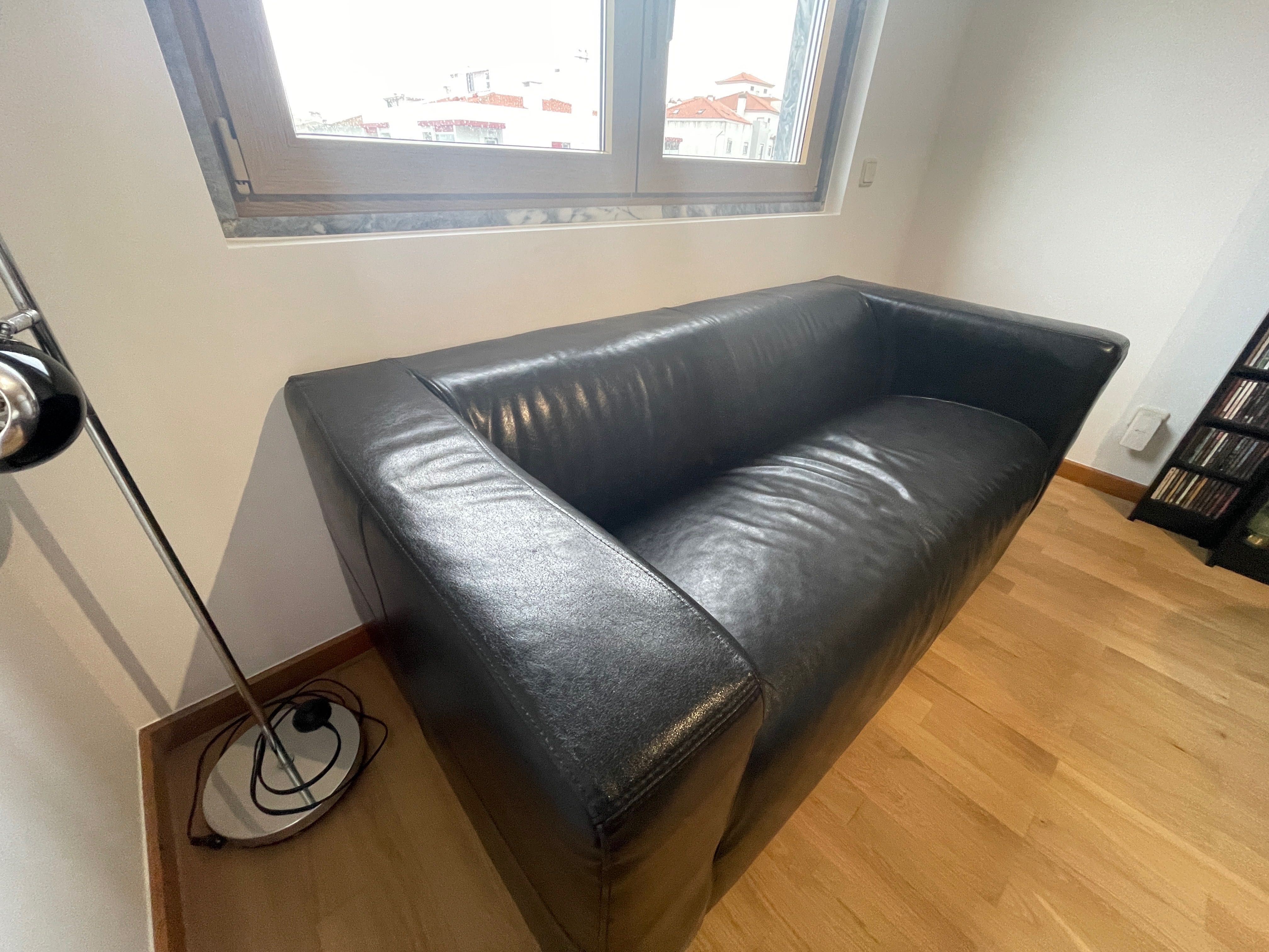 Sofá de pele genuína Ikea
