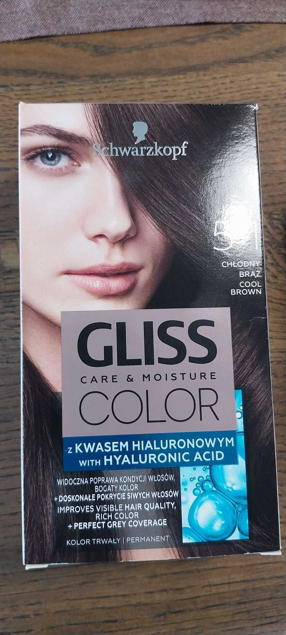 Farba do włosów Schwarzkopf Gliss Color 5-1 chłodny brąz