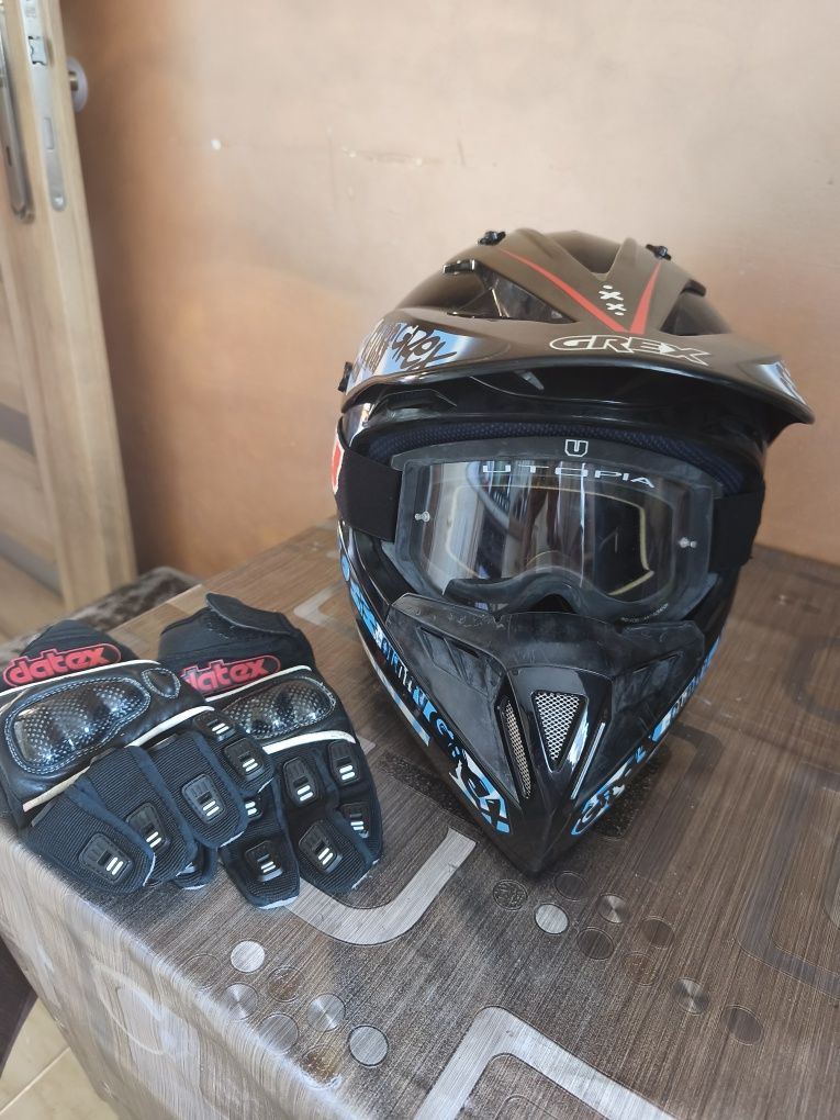 Kask cross motocykl
