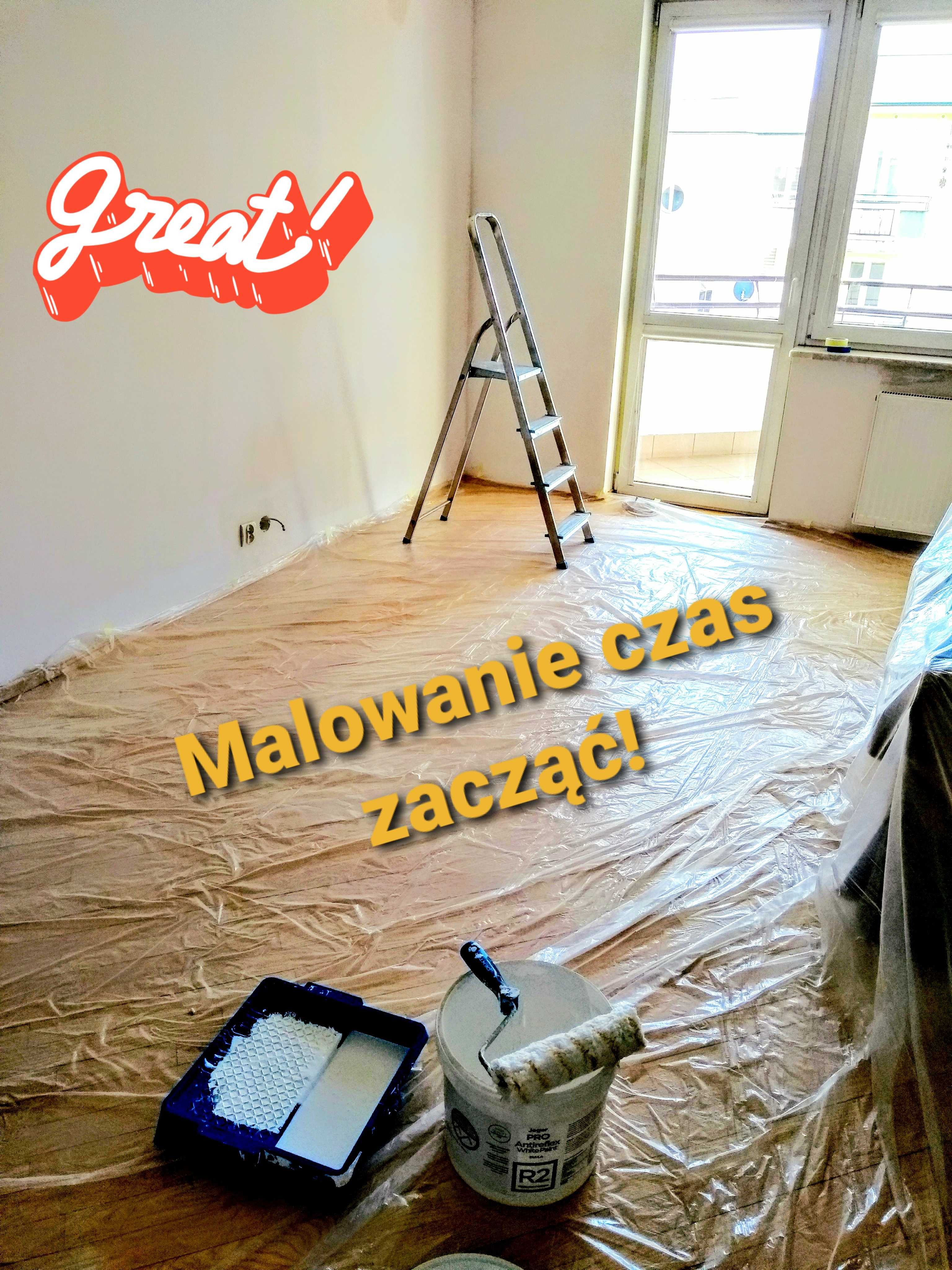 Usługi malarskie,malowanie mieszkań,glazura,płytki,gres,gładzie