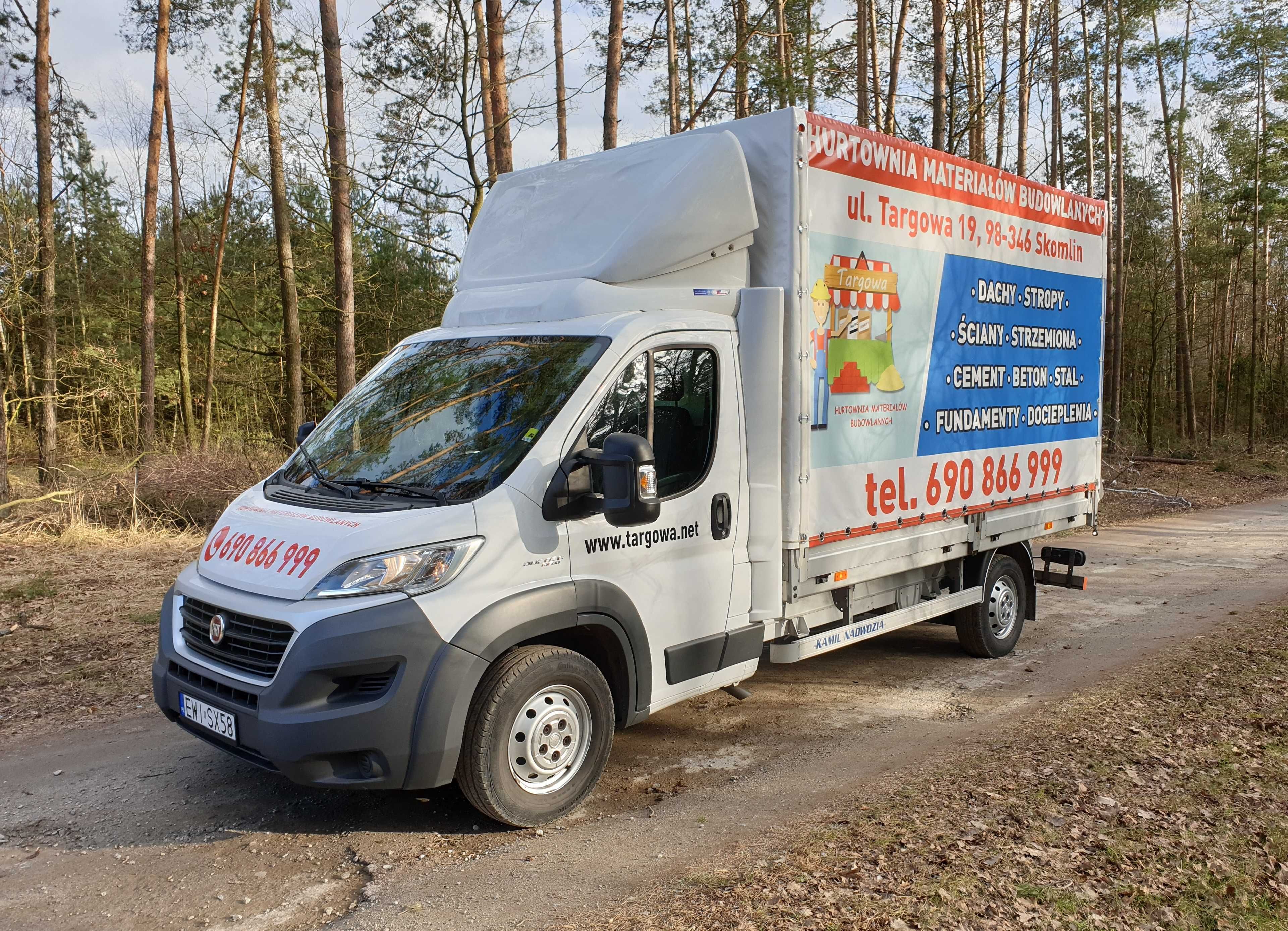 Usługi Transportowe HDS CERPOL Kozłowice WARTA materiały budowlane HIT