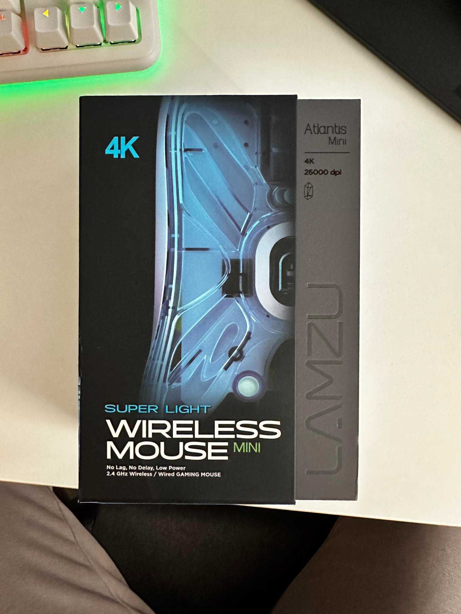 Mysz Lamzu Atlantis Mini 4K Wireless Charcoal Black