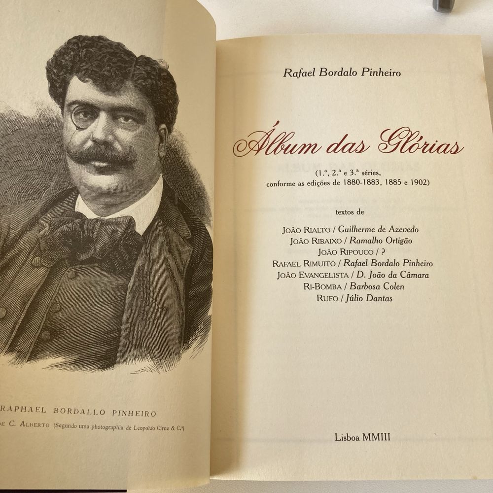 Livro rafael bordalo pinheiro album das glorias
